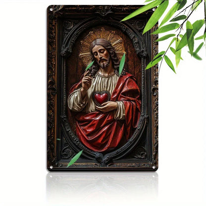 Placa Decorativa Sagrado Coração de Jesus