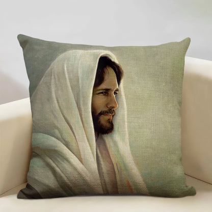 Capa de Almofada Decorativa Jesus 45x45cm