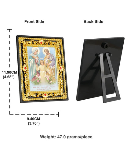 Moldura Decorativa Sagrada Família e Santos Católicos