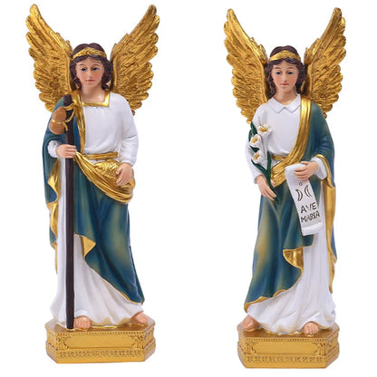 Imagens de São Gabriel e São Rafael em Resina