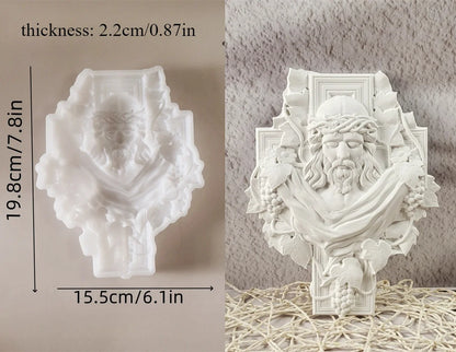 Molde de Silicone para Cruz de Jesus - Decoração Religiosa