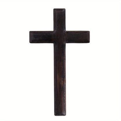 Enfeites pendurados crucifixo católico montado na parede cruzes de madeira festa meditação presentes de escritório artesanato sincero jesus cristo sólido