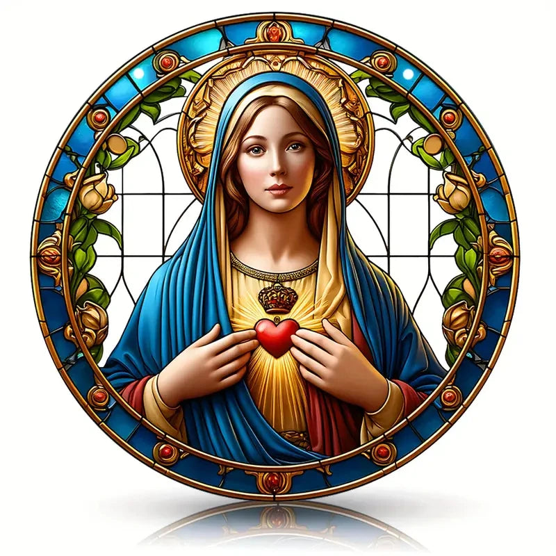 Apanhador de Sol Cristão Maria - Decoração Acrílica