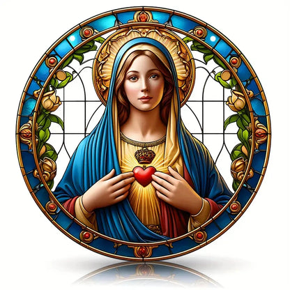 Apanhador de Sol Cristão Maria - Decoração Acrílica