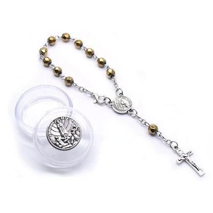 Pulseira Dezena Terço Nossa Senhora de Fátima com Caixa