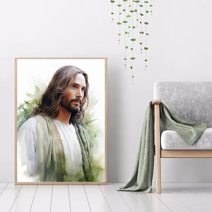 Pintura em Tela de Jesus Andando na Água