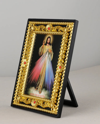 Moldura Decorativa Sagrada Família e Santos Católicos