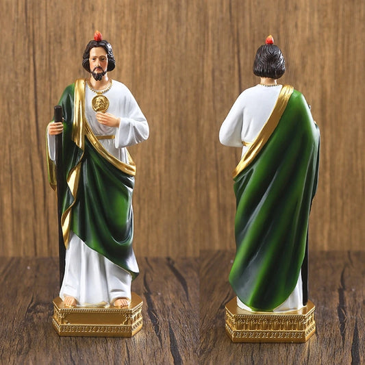 Imagem de São Judas Tadeu em Resina Pintada à Mão