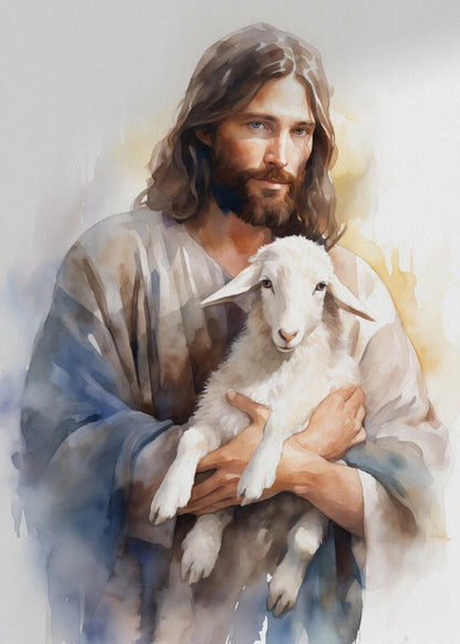 Arte Sacra em Tela - Jesus é o Cordeiro de Deus