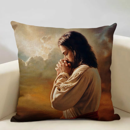 Capa de Almofada Decorativa Jesus 45x45cm