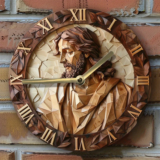 Relógio de Parede Silencioso Jesus - Decoração e Presente
