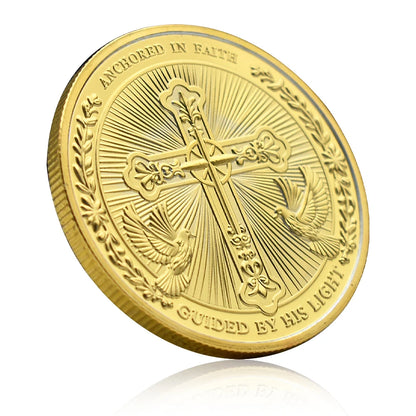 Moeda Comemorativa Cristã Tridimensional - Coleção Exclusiva