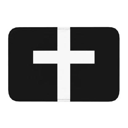 Capacho de Entrada Antiderrapante Personalizado, Tapetes de Entrada, Jesus O Caminho Juntos A Vida, Cruz Religiosa, Fé Cristã, Tapete de Varanda, Tapete