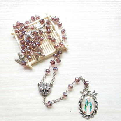 Terço do Espírito Santo com Pingente de Nossa Senhora das Graças