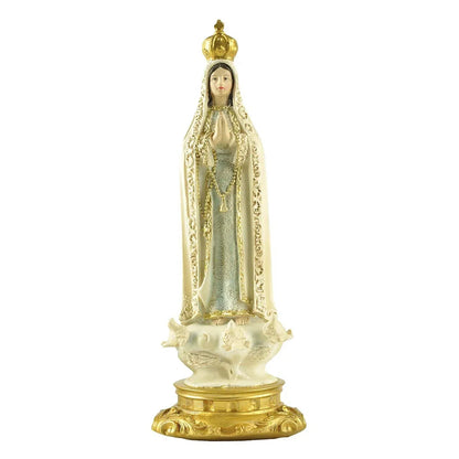 Imagem de Nossa Senhora de Fátima em Resina 20cm Base Redonda