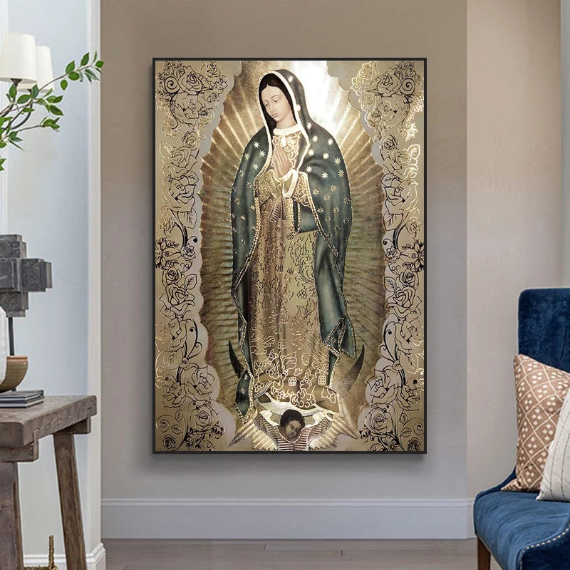 Arte em Tela da Virgem de Guadalupe - Inspiração e Fé