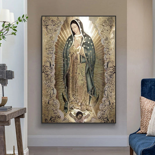 Arte em Tela da Virgem de Guadalupe - Inspiração e Fé