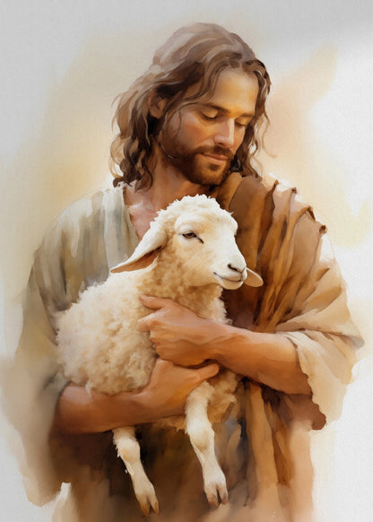 Arte Sacra em Tela - Jesus é o Cordeiro de Deus
