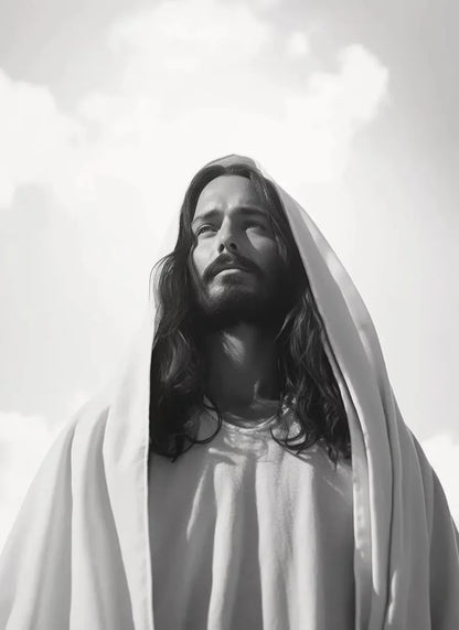 Preto e branco jesus fé cruz na colina cartaz impressão pintura em tela moderna religiosa arte da parede imagem para sala decoração casa