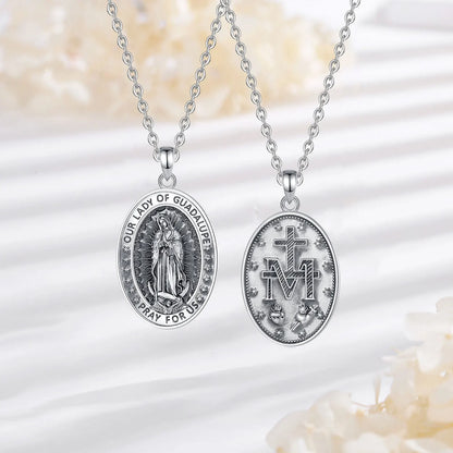 Colar de Prata 925 Nossa Senhora de Guadalupe