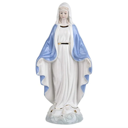 Imagem de Porcelana Nossa Senhora das Graças Pintada à Mão