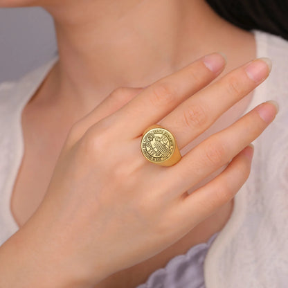 Anel São Bento Ouro