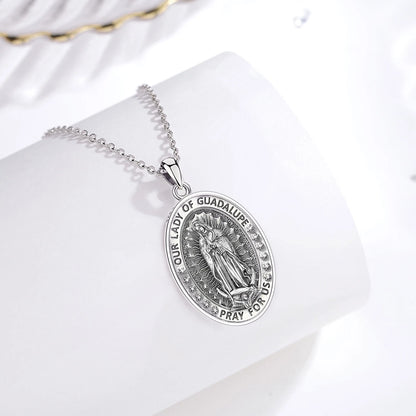 Colar de Prata 925 Nossa Senhora de Guadalupe