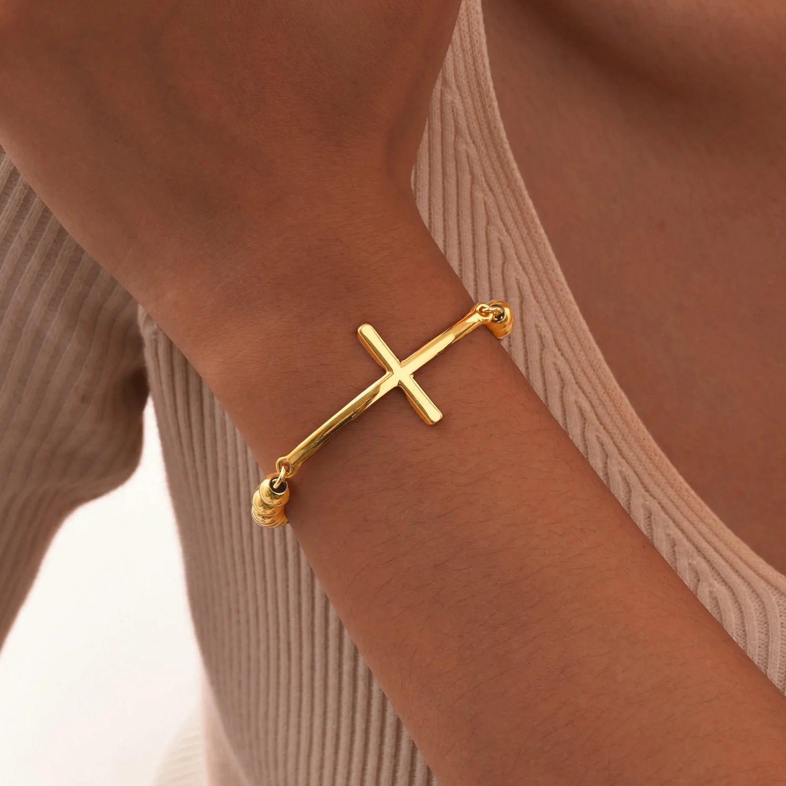 Vnox personalidade virgem maria moeda encantos pulseiras para homens mulheres, pequenas beas pulseira frisada, unissex cristo fé batismo presente