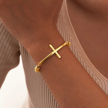 Vnox personalidade virgem maria moeda encantos pulseiras para homens mulheres, pequenas beas pulseira frisada, unissex cristo fé batismo presente