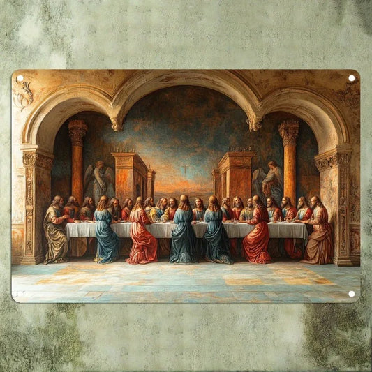 Placa Decorativa Santa Ceia