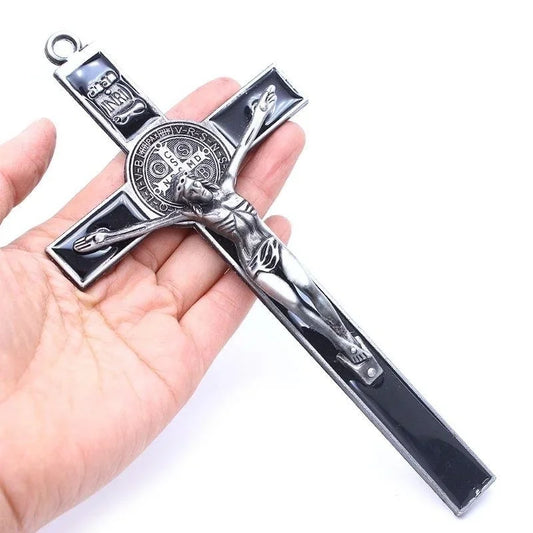 Jesus em pé Cruz Crucifixo Parede, Relíquias da Igreja, Casa Antiga, Decoração Capela, 1Pc