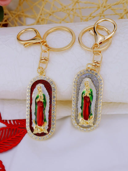 Chaveiro Dourado Nossa Senhora de Guadalupe