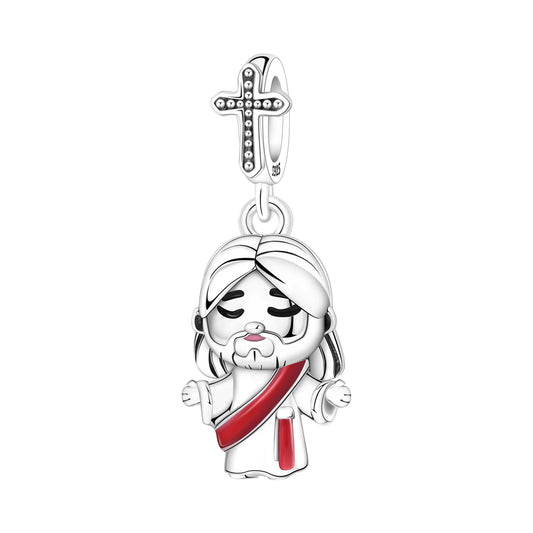 Berloque Jesus em Prata 925