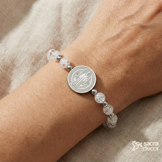 Pulseira Feminina São Bento com Cristais